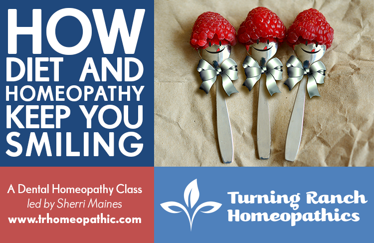 (image for) Dental Homeopathy Class: How Diet and Homeopathy Keep You Smiling Led by Sherri Maines